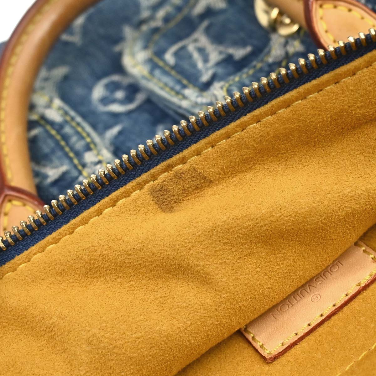 Louis Vuitton 2005 Blue Monogram Denim Neo Speedy Handbag M95019