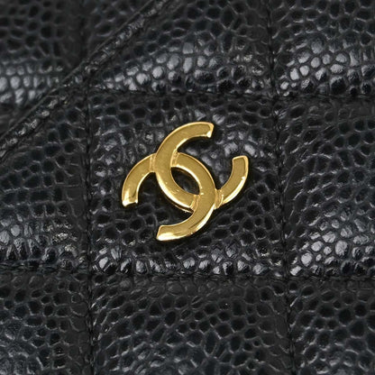 Chanel 2018-2019 Black Caviar Skin Classic WOC Wallet on Chain Bag