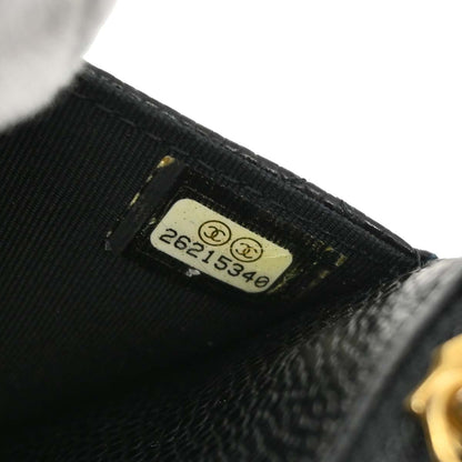 Chanel 2018-2019 Black Caviar Skin Classic WOC Wallet on Chain Bag