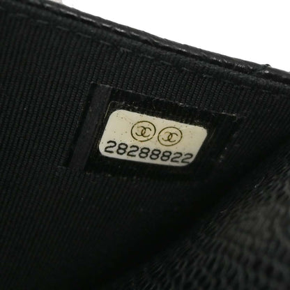 Chanel 2019 Black Caviar Skin Classic WOC Wallet on Chain Bag