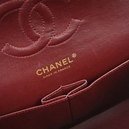 Chanel 2010-2011 Black Lambskin Medium Classic Double Flap Shoulder Bag