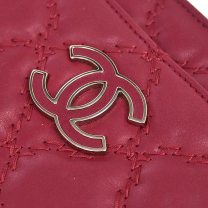 Chanel 2013-2014 Red Calfskin Hamptons WOC Wallet on Chain Bag