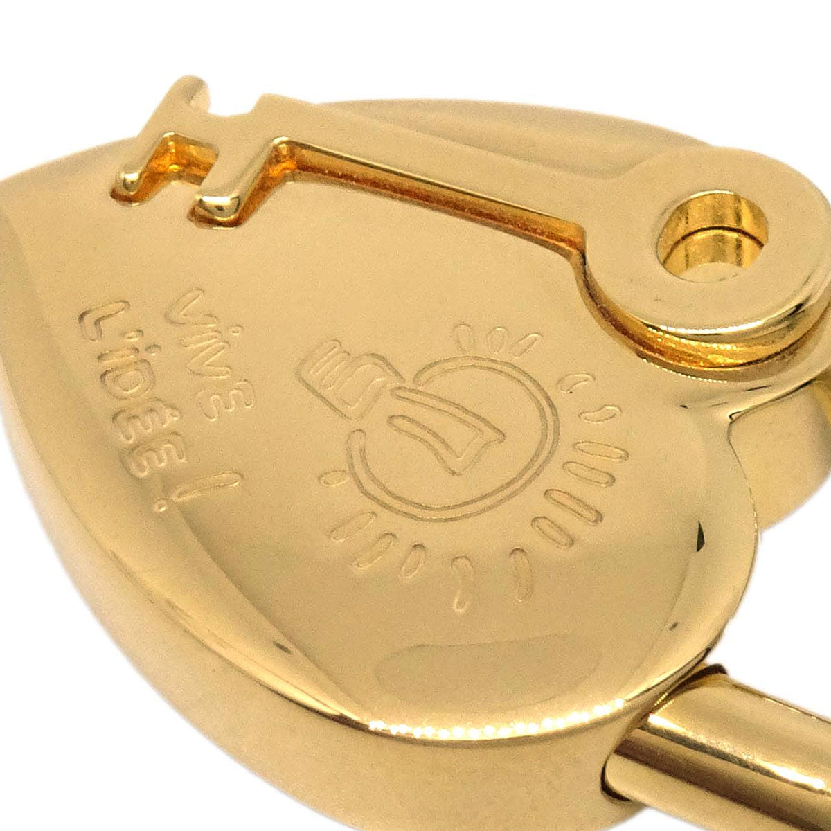 Hermes Annee De La Fantaisie Cadena Padlock Bag Charm Gold Small Good