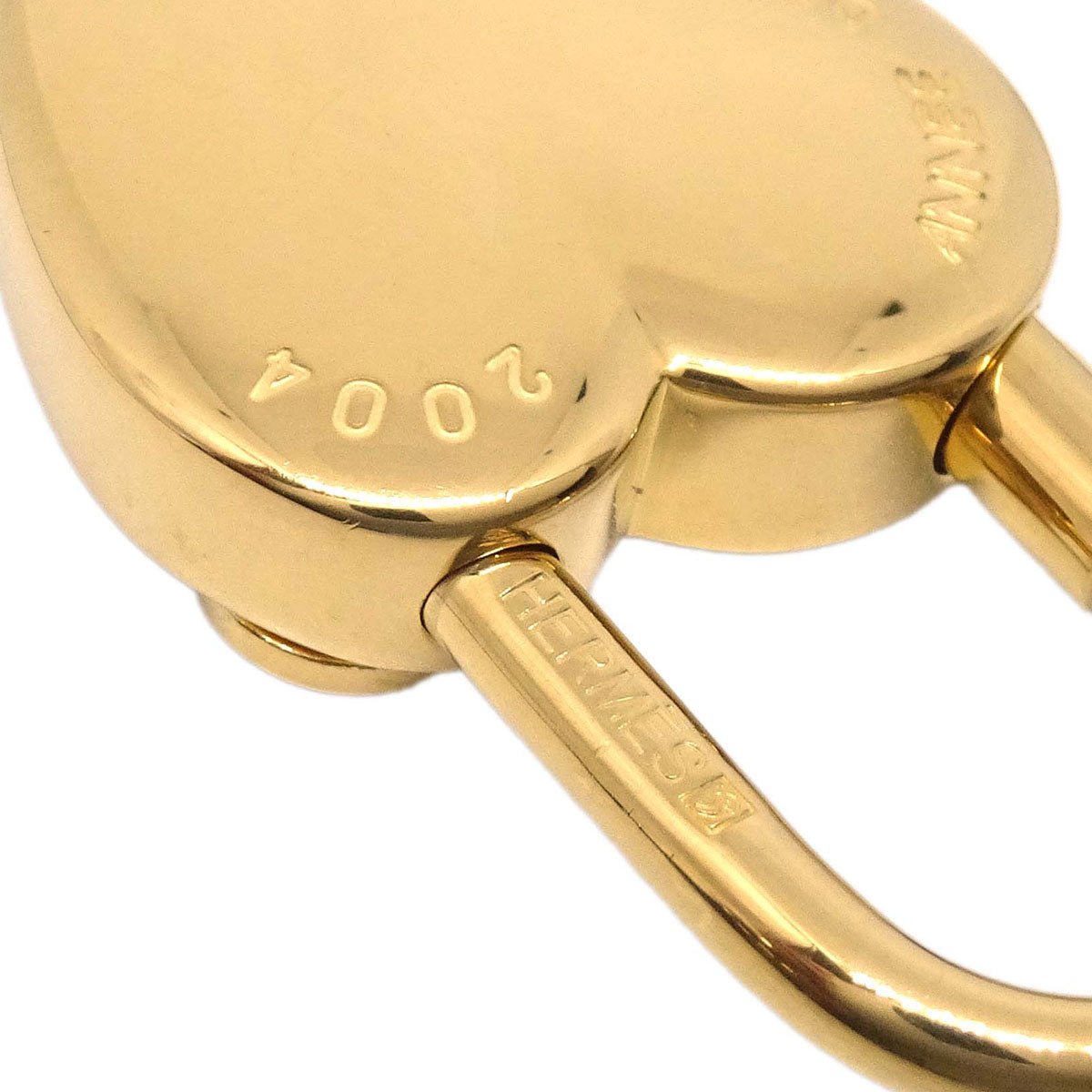 Hermes Annee De La Fantaisie Cadena Padlock Bag Charm Gold Small Good