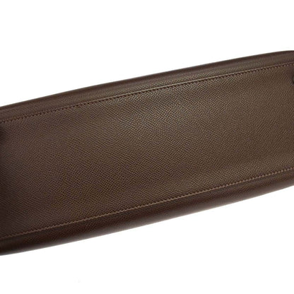 Hermes Chocolat Epsom Kelly 32 Sellier 2way Shoulder Handbag