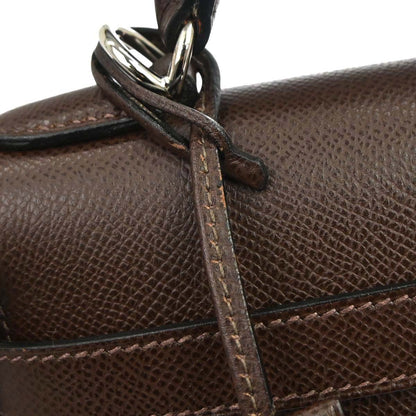 Hermes Chocolat Epsom Kelly 32 Sellier 2way Shoulder Handbag