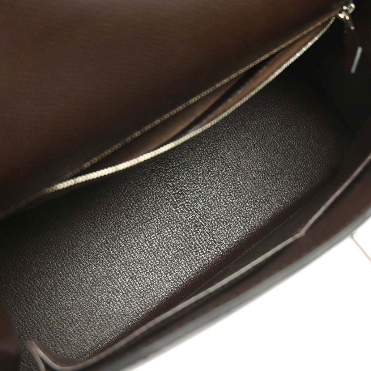 Hermes Chocolat Epsom Kelly 32 Sellier 2way Shoulder Handbag