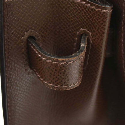 Hermes Chocolat Epsom Kelly 32 Sellier 2way Shoulder Handbag