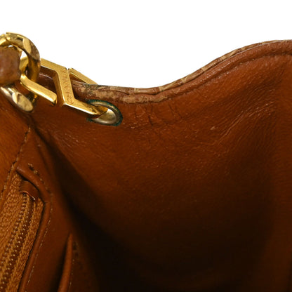 Chanel * 1989-1991 Brown Lizard Mini Classic Square Flap Shoulder Bag 17