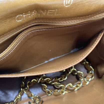 Chanel * 1989-1991 Brown Lizard Mini Classic Square Flap Shoulder Bag 17