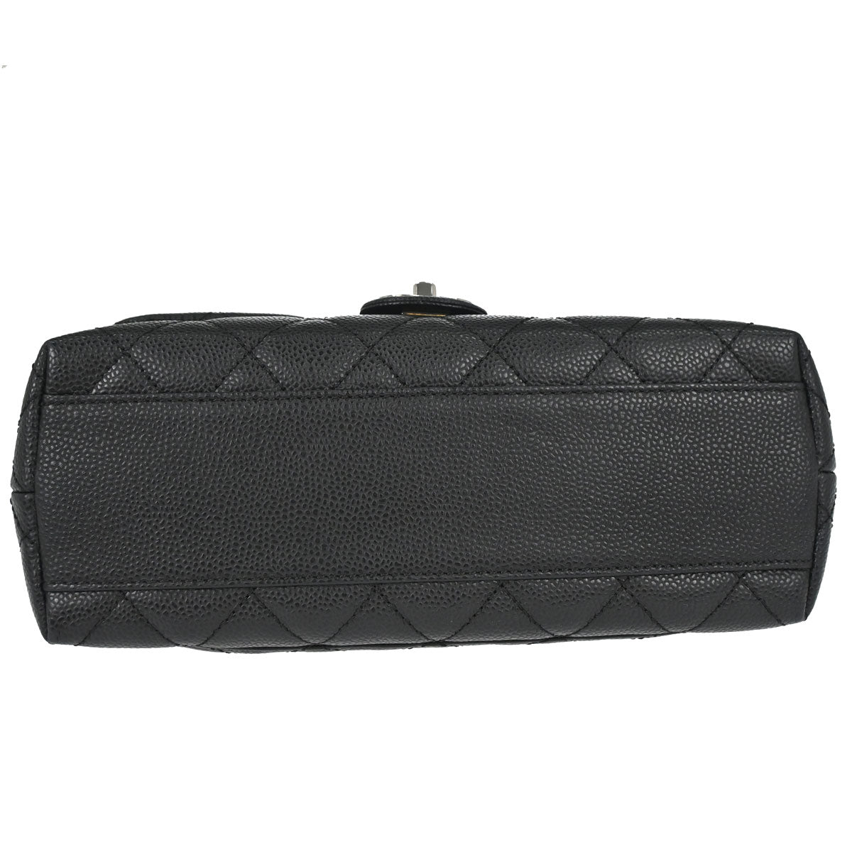Chanel 2006-2008 Black Caviar Skin Top Handle Handbag