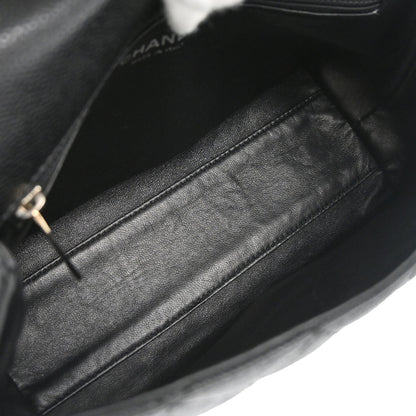 Chanel 2006-2008 Black Caviar Skin Top Handle Handbag