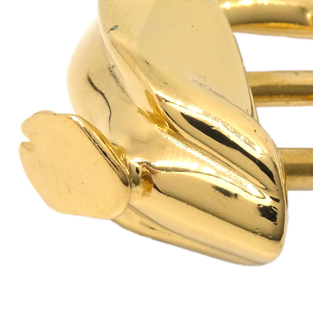 Hermes Pelican Motif 1992 Limited Cadena Padlock Gold Bag Charm