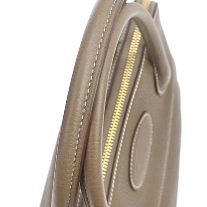 Hermes Etoupe Taurillon Clemence Bolide 31 2way Shoulder Handbag