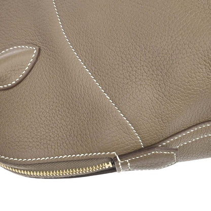 Hermes Etoupe Taurillon Clemence Bolide 31 2way Shoulder Handbag