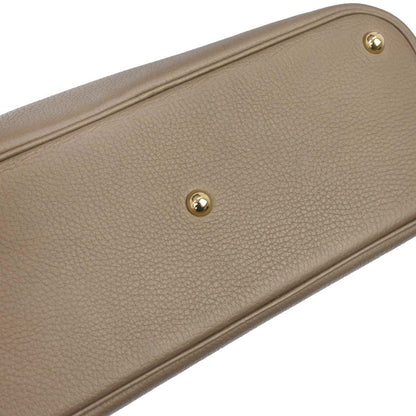 Hermes Etoupe Taurillon Clemence Bolide 31 2way Shoulder Handbag