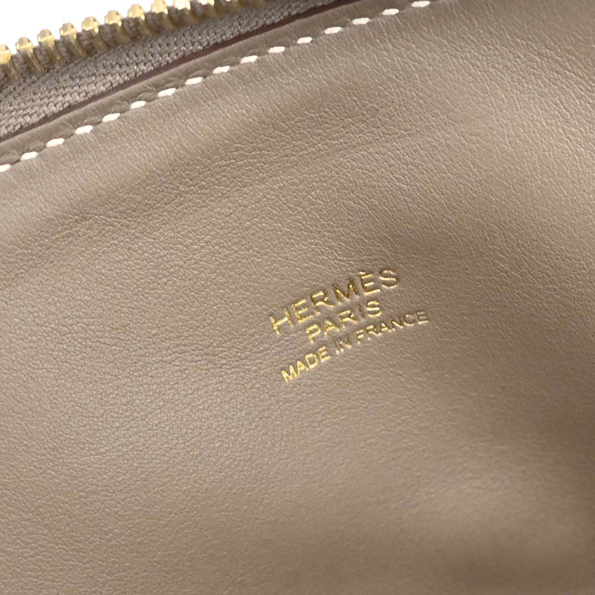 Hermes Etoupe Taurillon Clemence Bolide 31 2way Shoulder Handbag