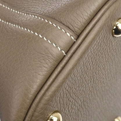 Hermes Etoupe Taurillon Clemence Bolide 31 2way Shoulder Handbag