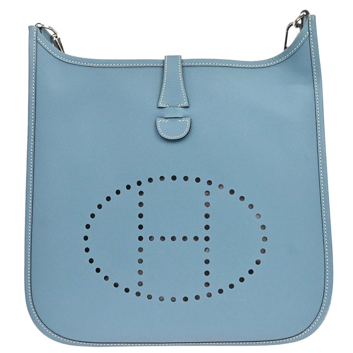 Hermes Blue Jean Epsom Evelyne 2 29 PM Shoulder Bag