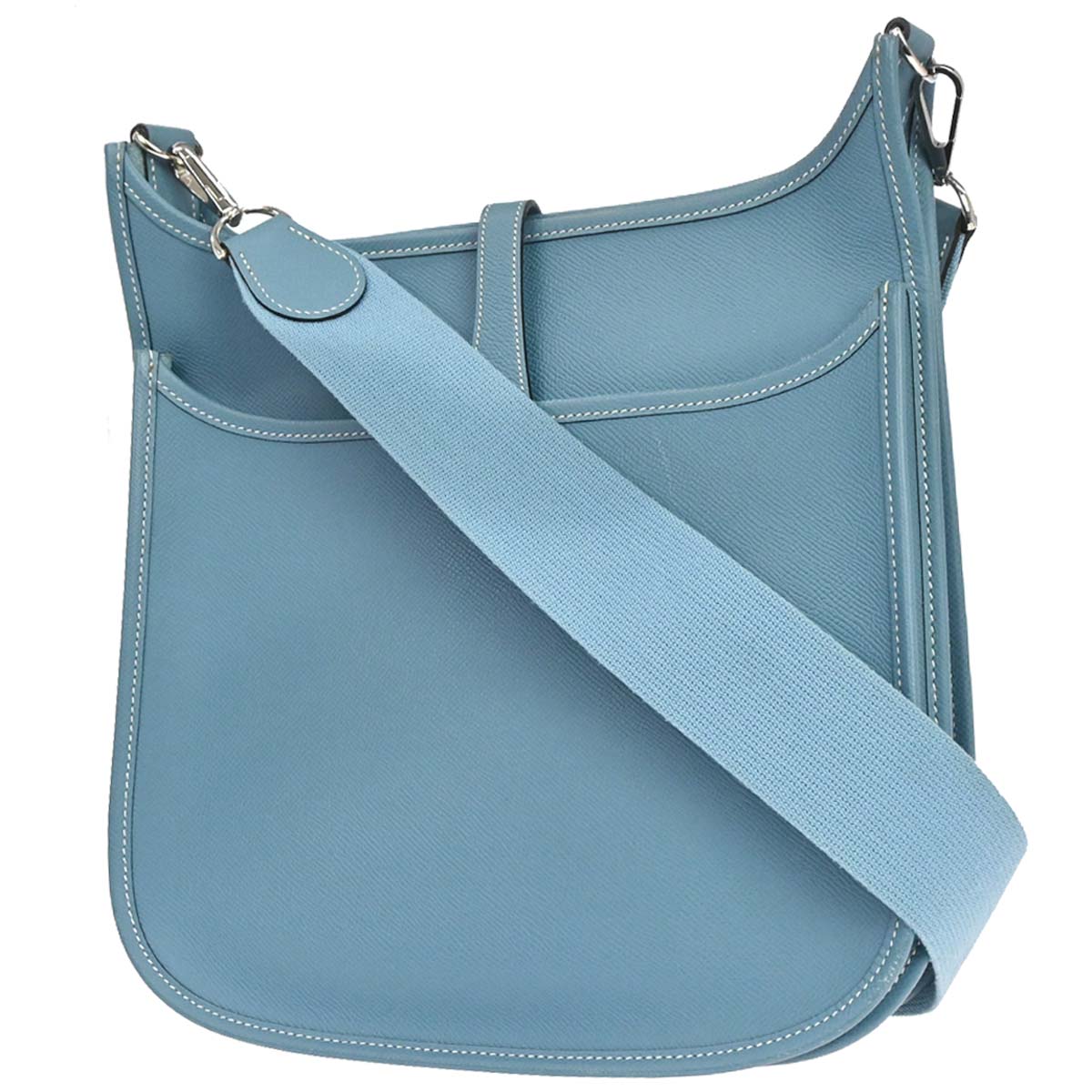Hermes Blue Jean Epsom Evelyne 2 29 PM Shoulder Bag