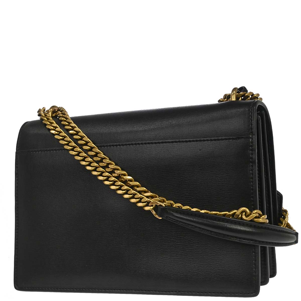 Saint Laurent Black Calfskin Sunset Shoulder Bag