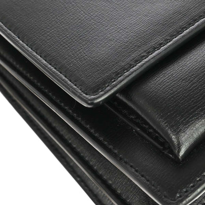 Saint Laurent Black Calfskin Sunset Shoulder Bag