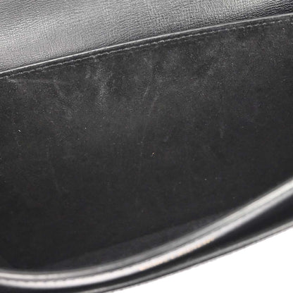 Saint Laurent Black Calfskin Sunset Shoulder Bag