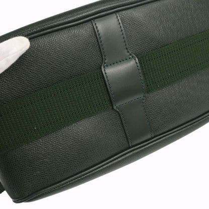Louis Vuitton 1997 Green Taiga Reporter PM Shoulder Bag M30154