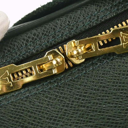 Louis Vuitton 1997 Green Taiga Reporter PM Shoulder Bag M30154