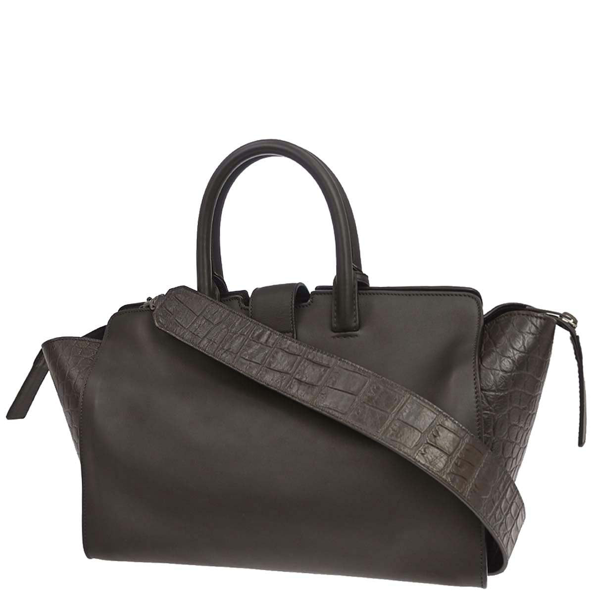 Saint Laurent Brown Downtown 2way Shoulder Handbag
