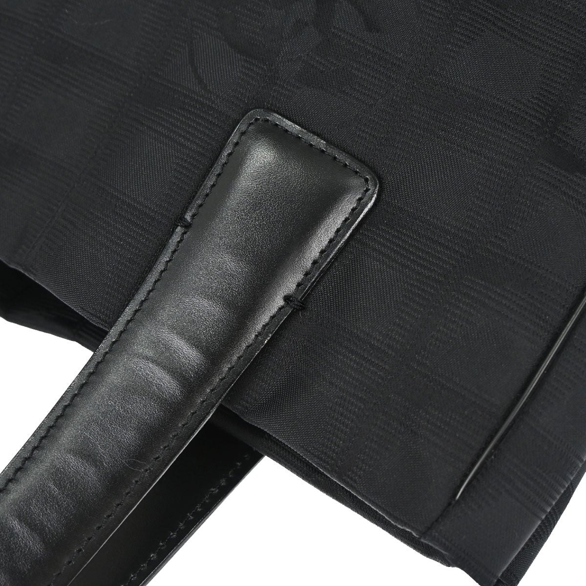 Chanel 2003-2004 Black Nylon Jacquard Travel Line Tote Bag