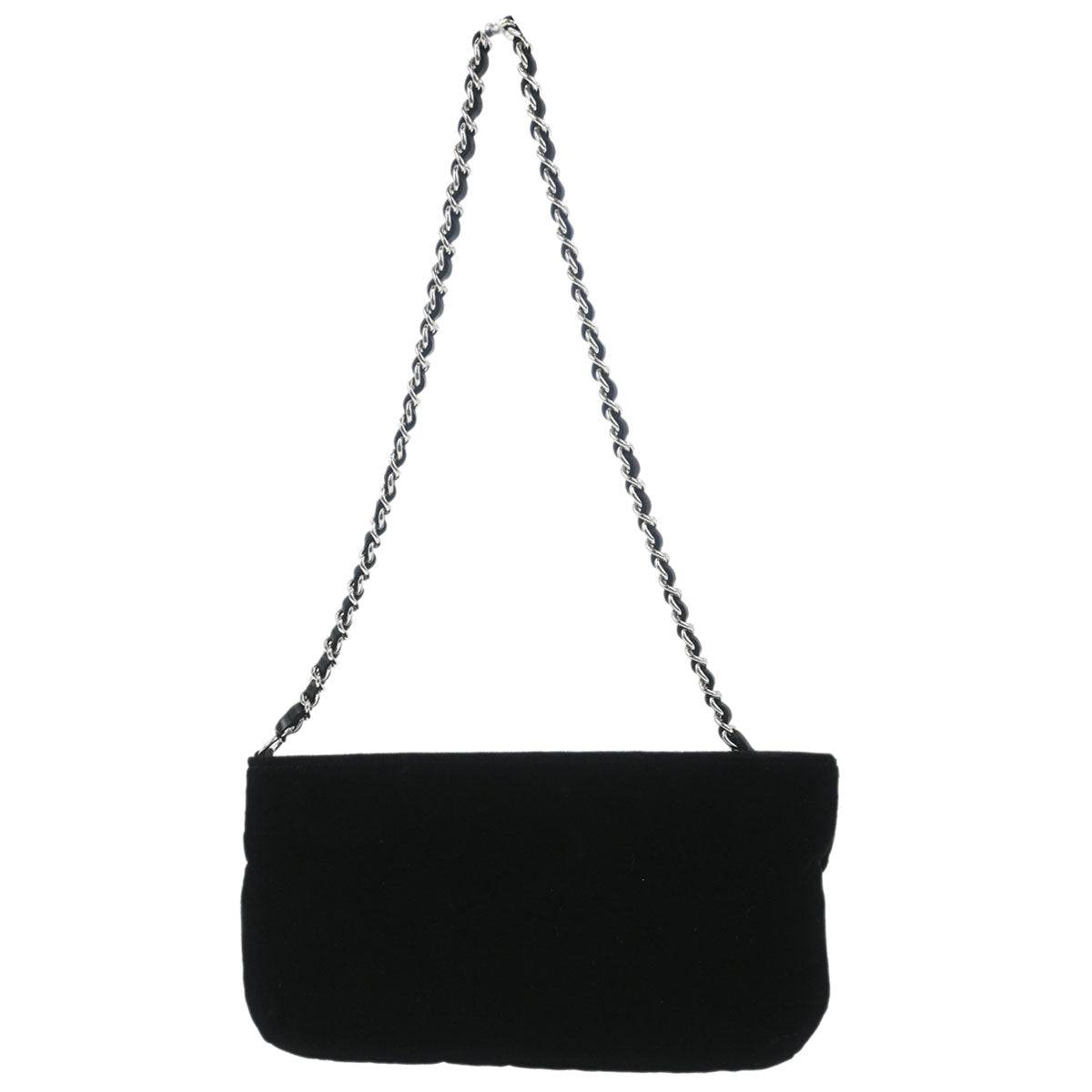 Chanel 2005-2006 Black Velvet Camellia No.5 CC Handbag