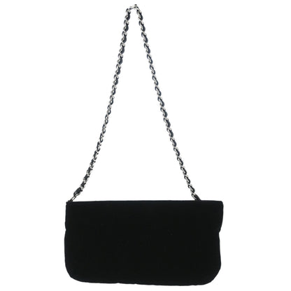 Chanel 2005-2006 Black Velvet Camellia No.5 CC Handbag