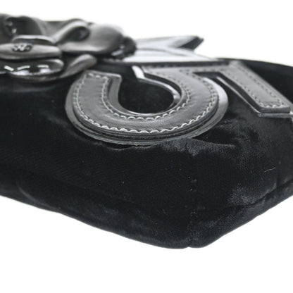 Chanel 2005-2006 Black Velvet Camellia No.5 CC Handbag
