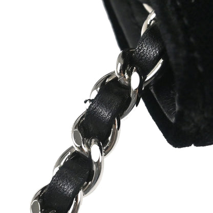 Chanel 2005-2006 Black Velvet Camellia No.5 CC Handbag