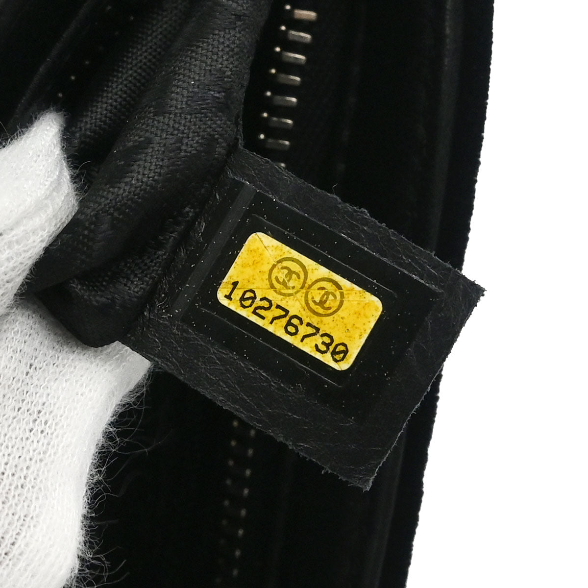 Chanel 2005-2006 Black Velvet Camellia No.5 CC Handbag