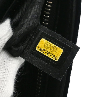 Chanel 2005-2006 Black Velvet Camellia No.5 CC Handbag