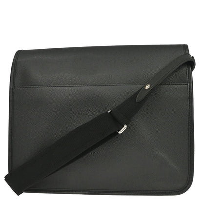 Louis Vuitton 2008 Black Taiga Alexei Messenger Shoulder Bag M32472
