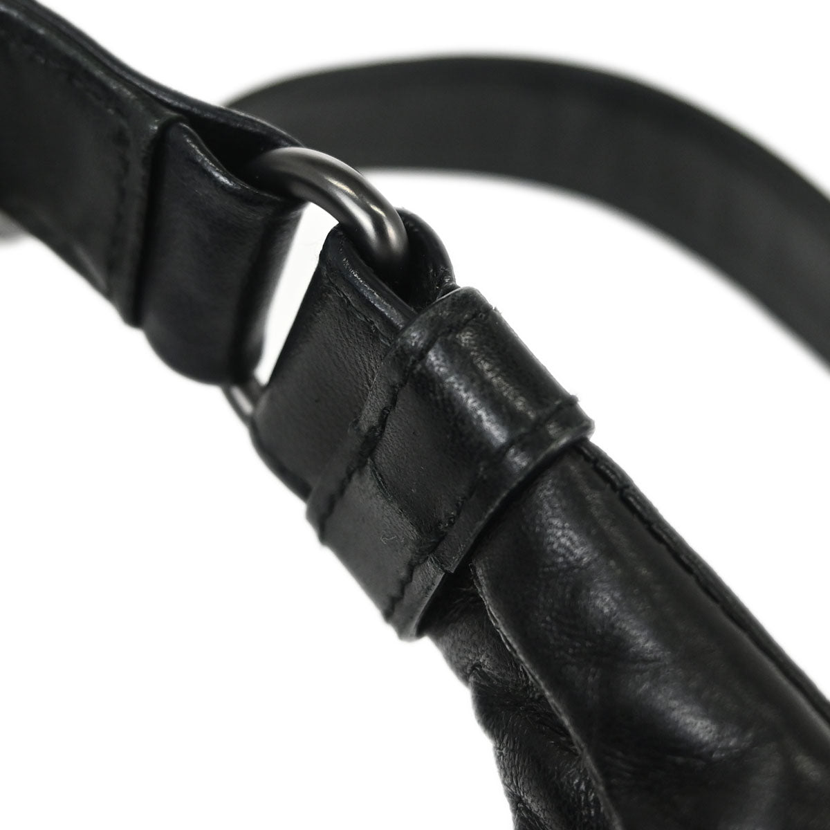 Bottega Veneta Black Lambskin Intrecciato Hobo Handbag
