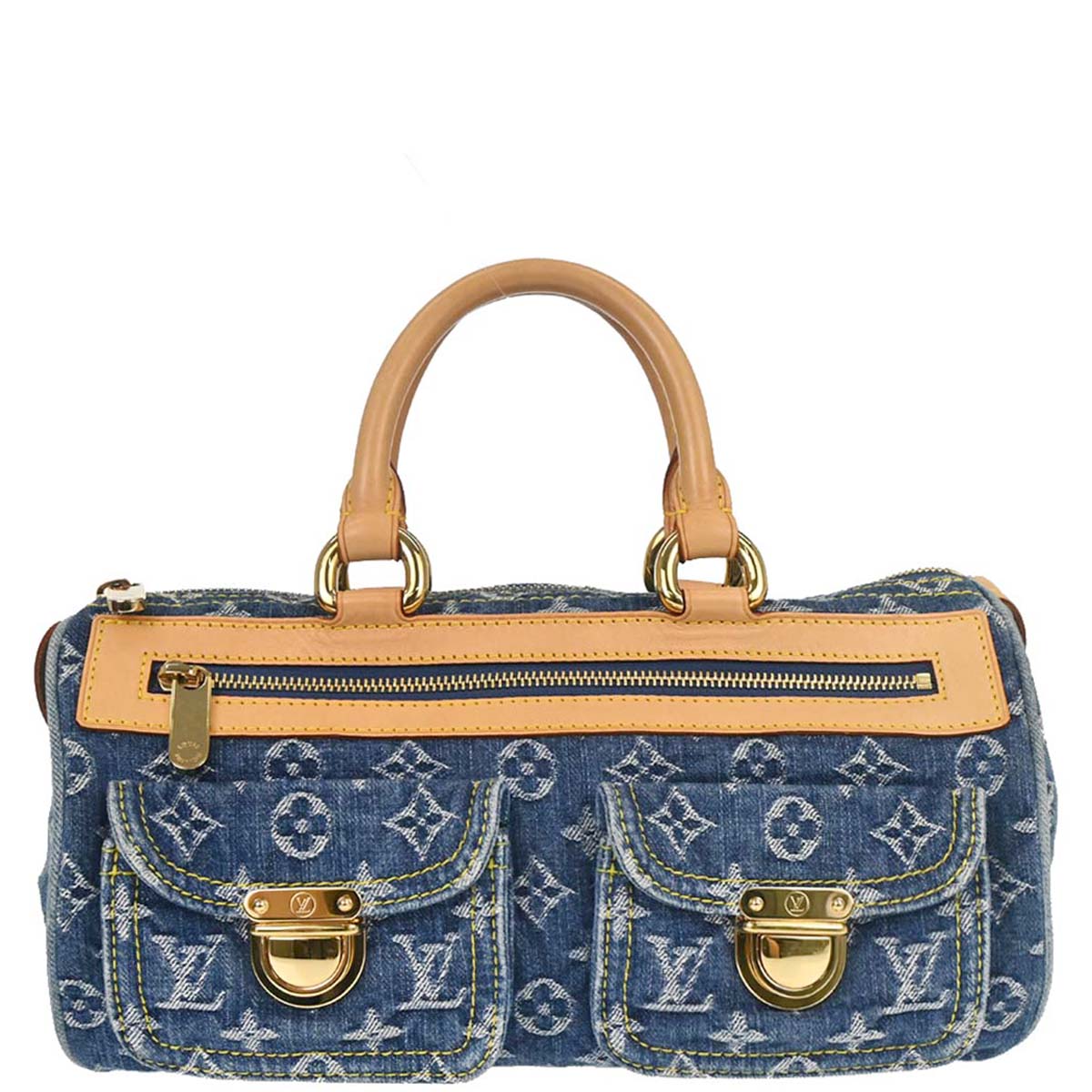 Louis Vuitton Blue Monogram Denim Neo Speedy Handbag M95019