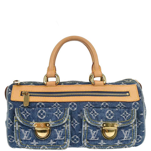 Louis Vuitton Blue Monogram Denim Neo Speedy Handbag M95019