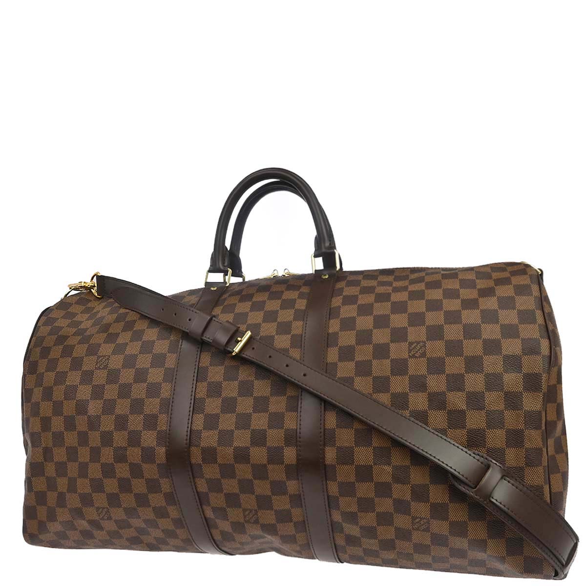 Louis Vuitton Damier Keepall Bandouliere 55 Duffle Bag N41414
