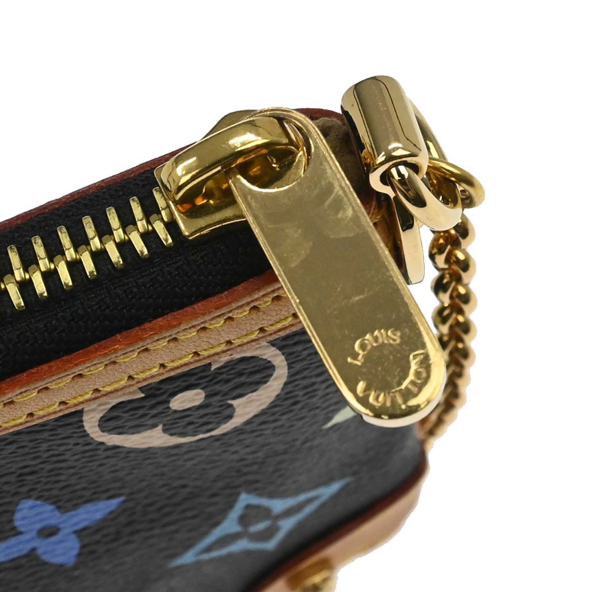 Louis Vuitton Black Multicolor Pochette Milla MM Handbag M60097