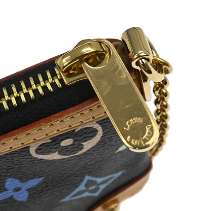 Louis Vuitton Black Multicolor Pochette Milla MM Handbag M60097
