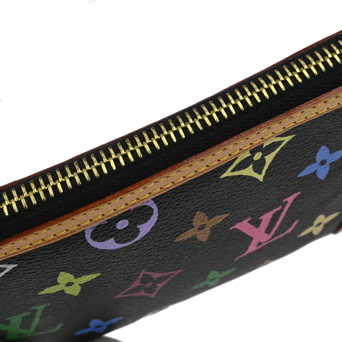 Louis Vuitton Black Multicolor Pochette Milla MM Handbag M60097