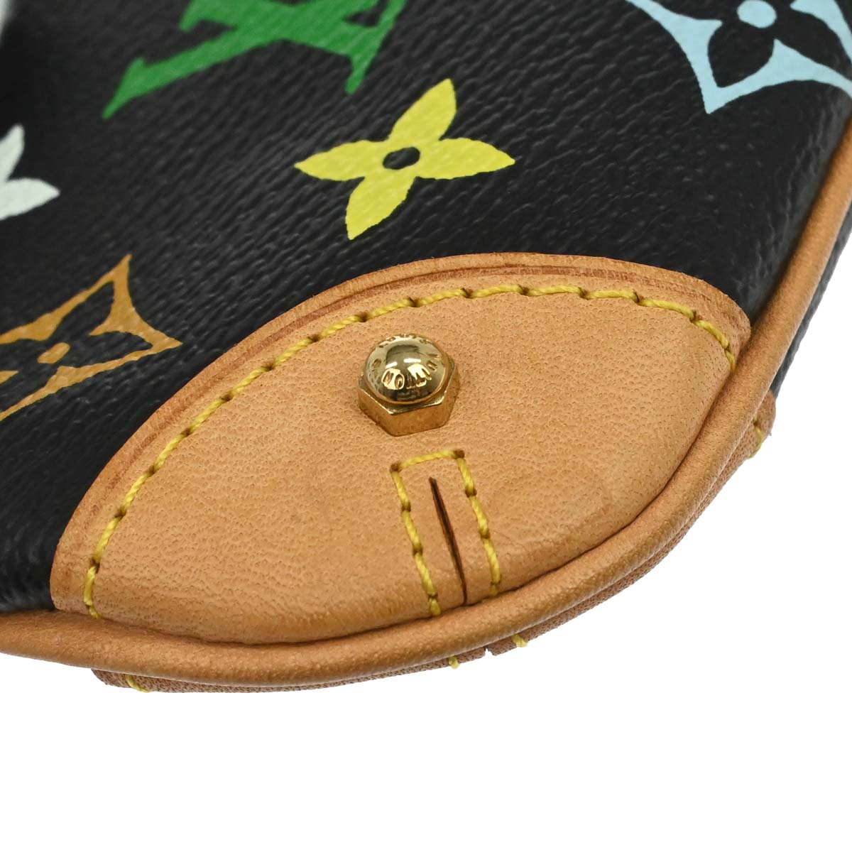 Louis Vuitton Black Multicolor Pochette Milla MM Handbag M60097