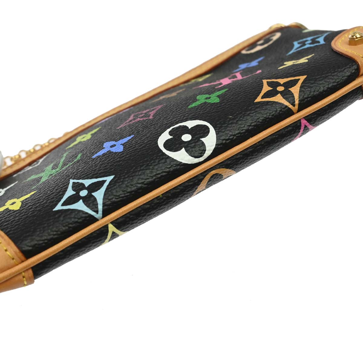 Louis Vuitton Black Multicolor Pochette Milla MM Handbag M60097
