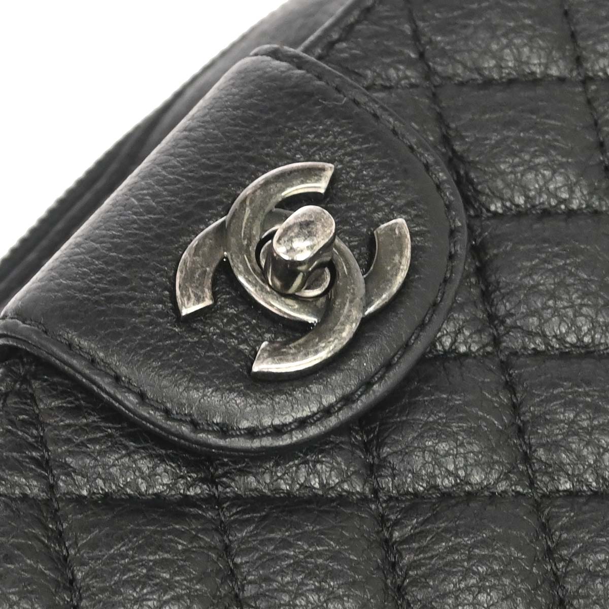 Chanel 2016-2017 Black Calfskin Waist Bum Bag