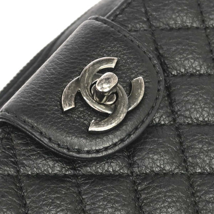 Chanel 2016-2017 Black Calfskin Waist Bum Bag