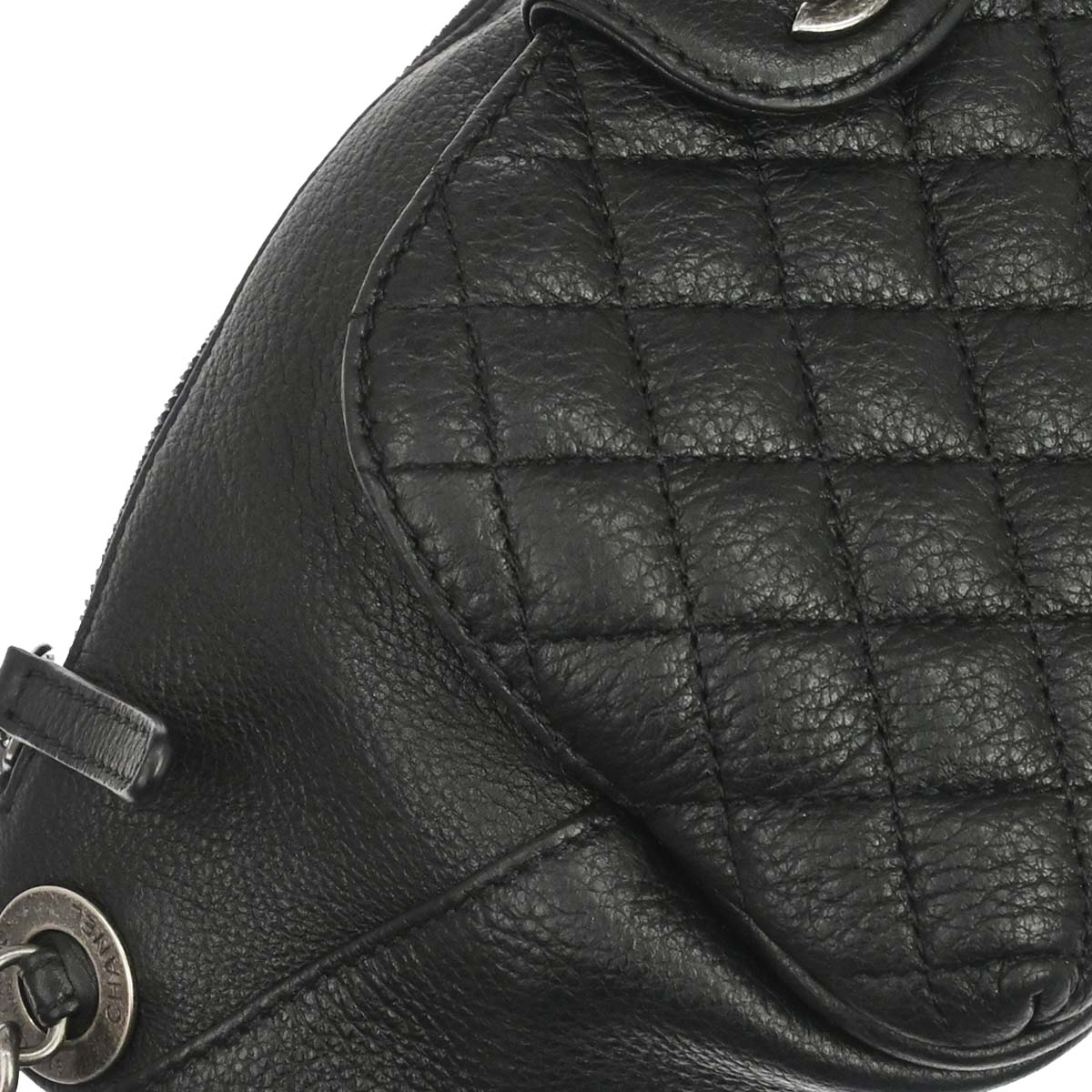 Chanel 2016-2017 Black Calfskin Waist Bum Bag